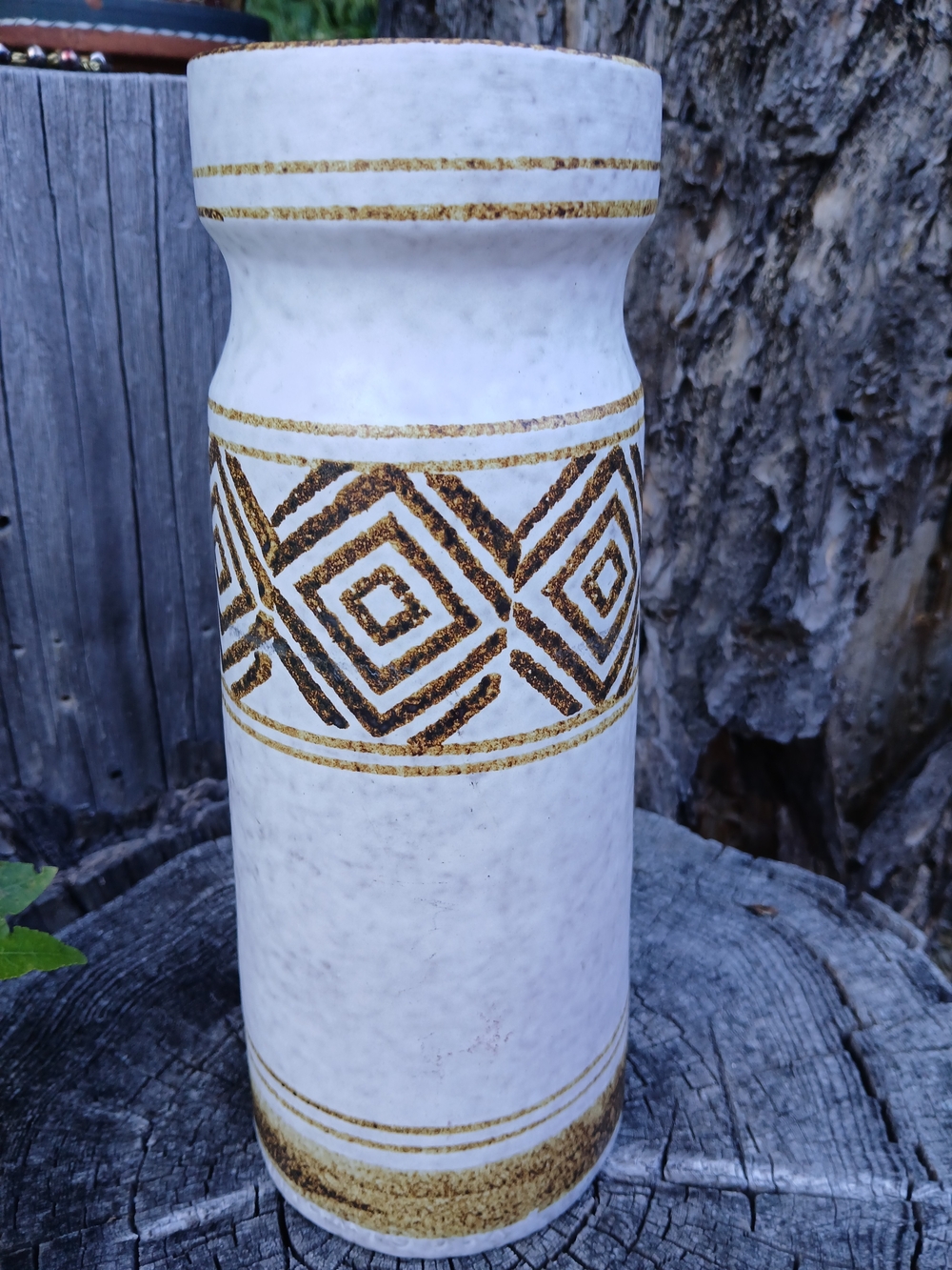 Vintage Mid-Century Modern MCM art pottery vase Robert Maxwell Pottery Craft